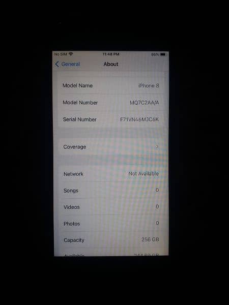 I phone 8  pta approved   256 gb 5