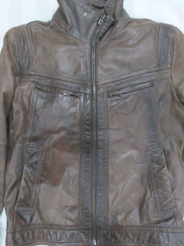 zara men leather jacket 0