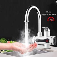 Faucet Hot and Cold Mix Instant Heating 304 Stainless Steel Large