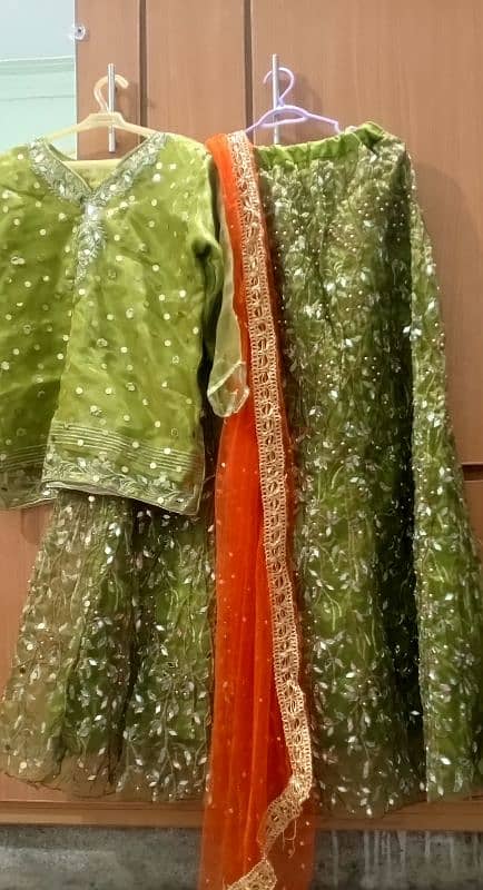 ubtan/mehndi weading lehnga 3