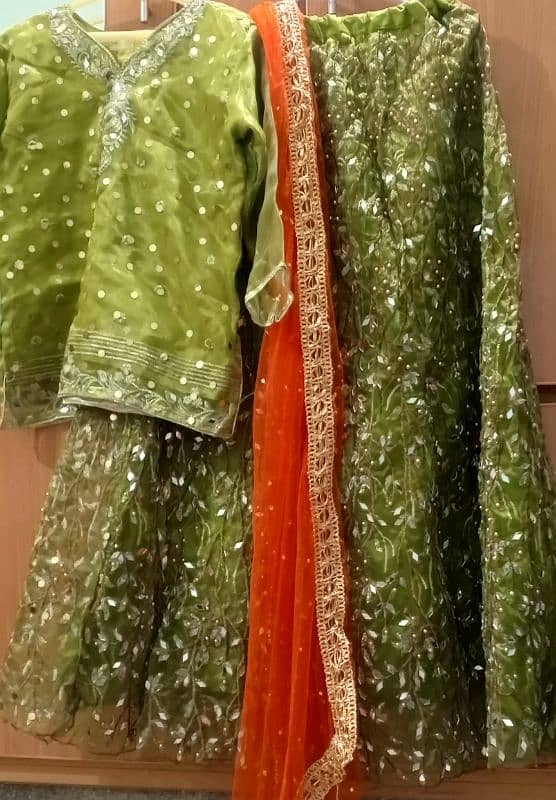 ubtan/mehndi weading lehnga 5