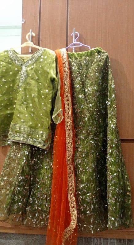 ubtan/mehndi weading lehnga 7