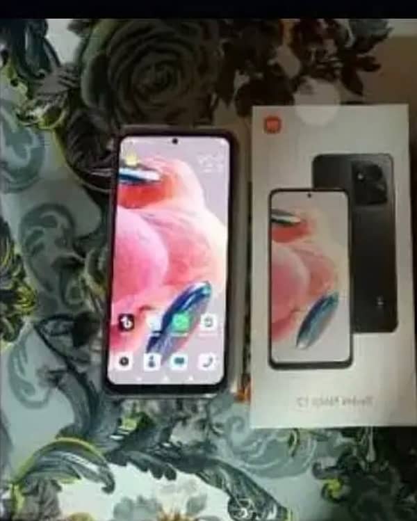 redmi note 12 with box all ok condition 10 by 9.5 0