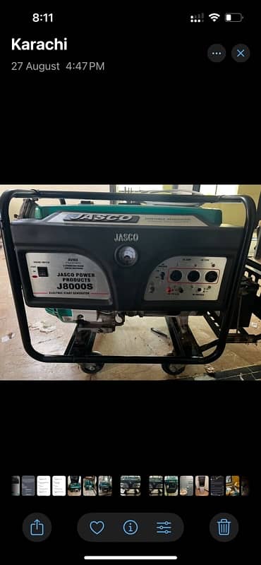 Generator JASCO 8000S Petrol & Gas 1