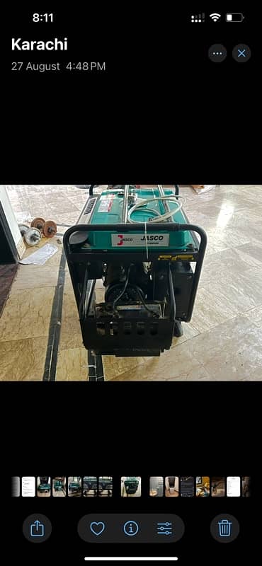 Generator JASCO 8000S Petrol & Gas 2