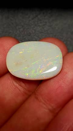 Australian White opal 14.80 ct big size full fires top quality Natural