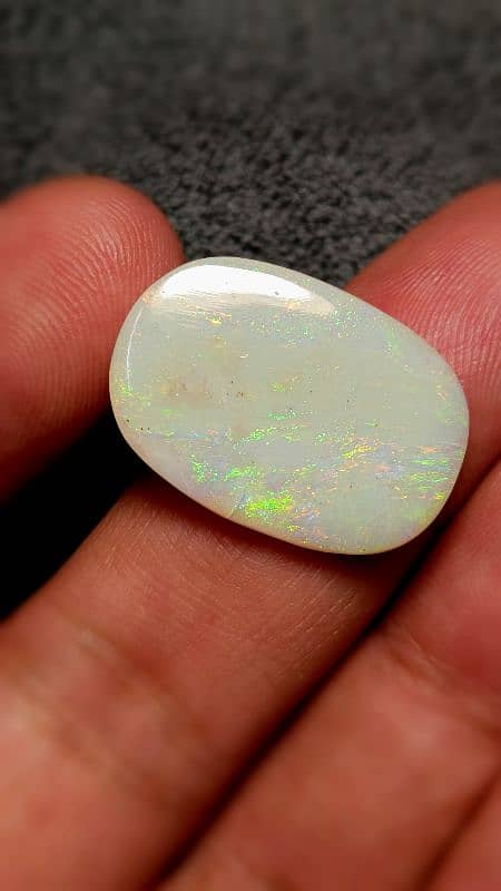 Australian White opal 14.80 ct big size full fires top quality Natural 1