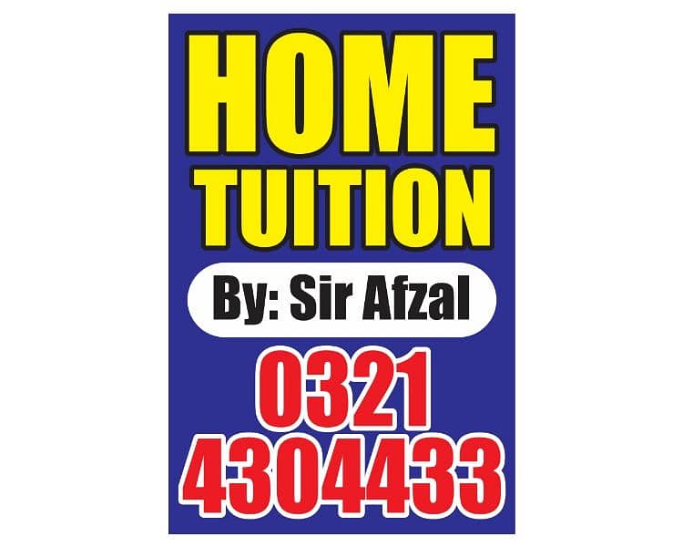 tutor, home tuition. lhr. 0