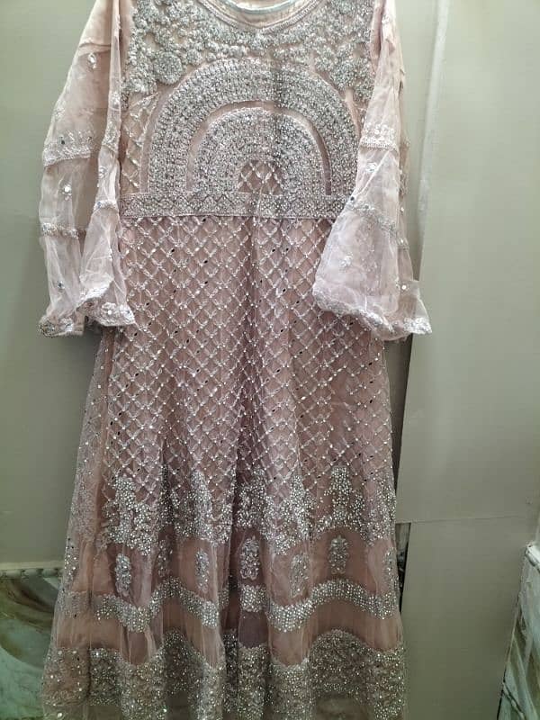 Peachy pink  embroidered maxi 0