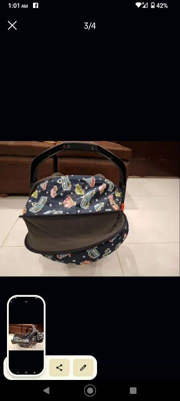 carry cot in good condition 2