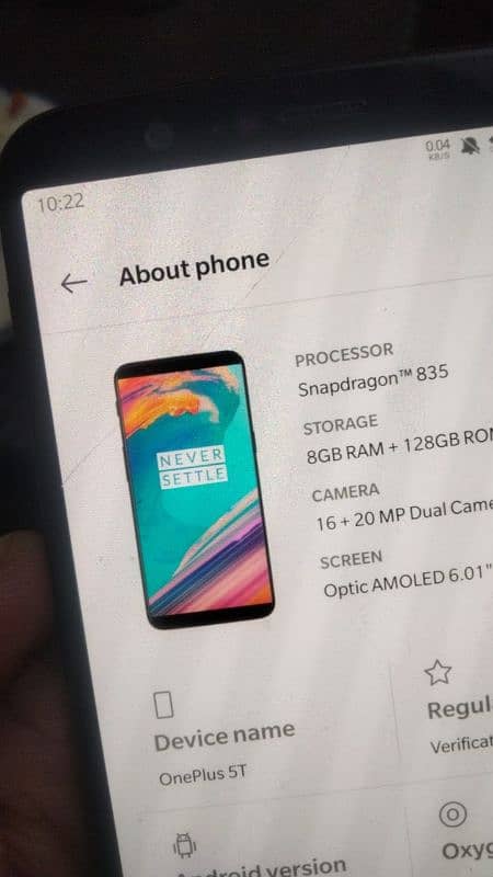 OnePlus 5t 8/128 5