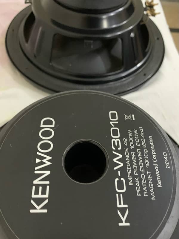 pair kenwood kfc-w3010 original subwoofer woofer 1