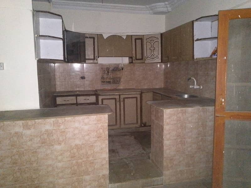 2 bed dd with roof portion available for rent in north Karachi 0