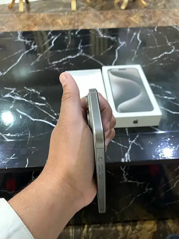 iPhone 15 Pro Max 256GB Natural Titanium - With Box and Charging Cable 2