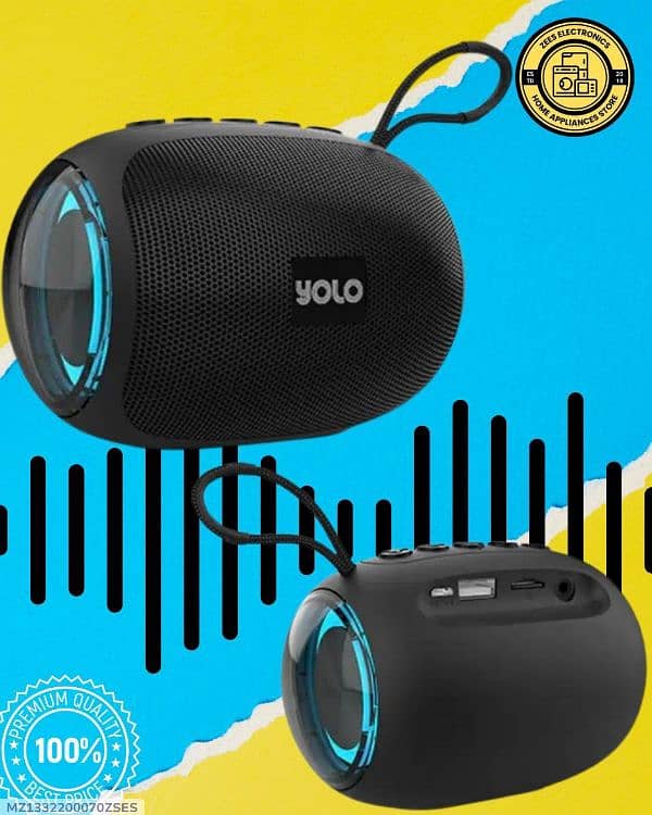 Durable LED Wireless Speaker with Bluetooth Connectivity &Super Bass 0