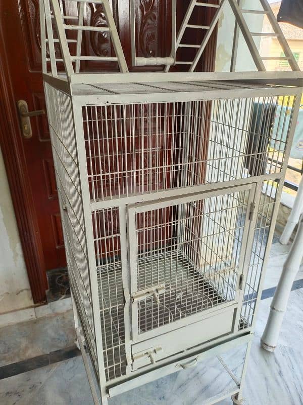 African gray maccao and kakatoo patriot cage for sale 2