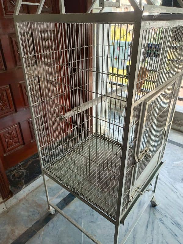 African gray maccao and kakatoo patriot cage for sale 3