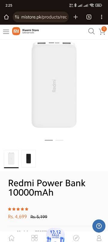 Redmi Power Bank 10000mAh Original 10