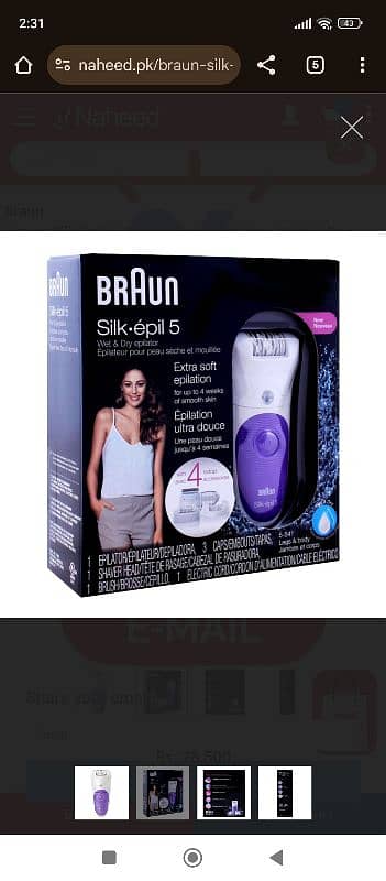 Braun silk epil 5 3