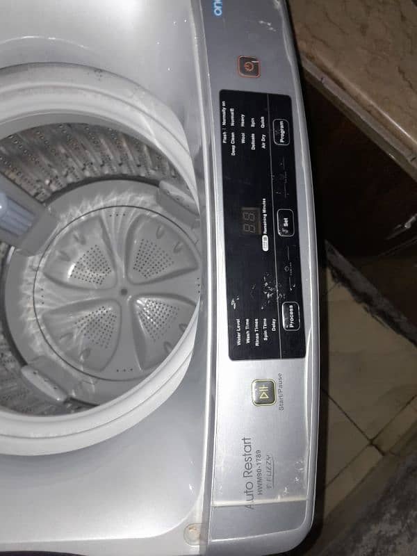 Haier Automatic washing machine model # HMW90-1789 4