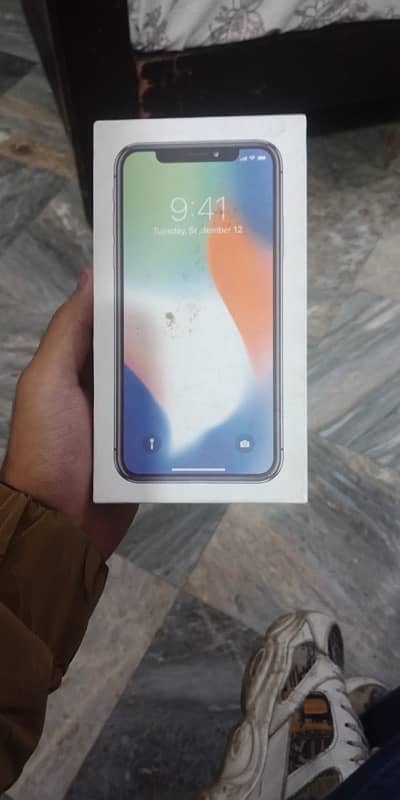 Iphone X 256 Gb PTA Approved With Box 10