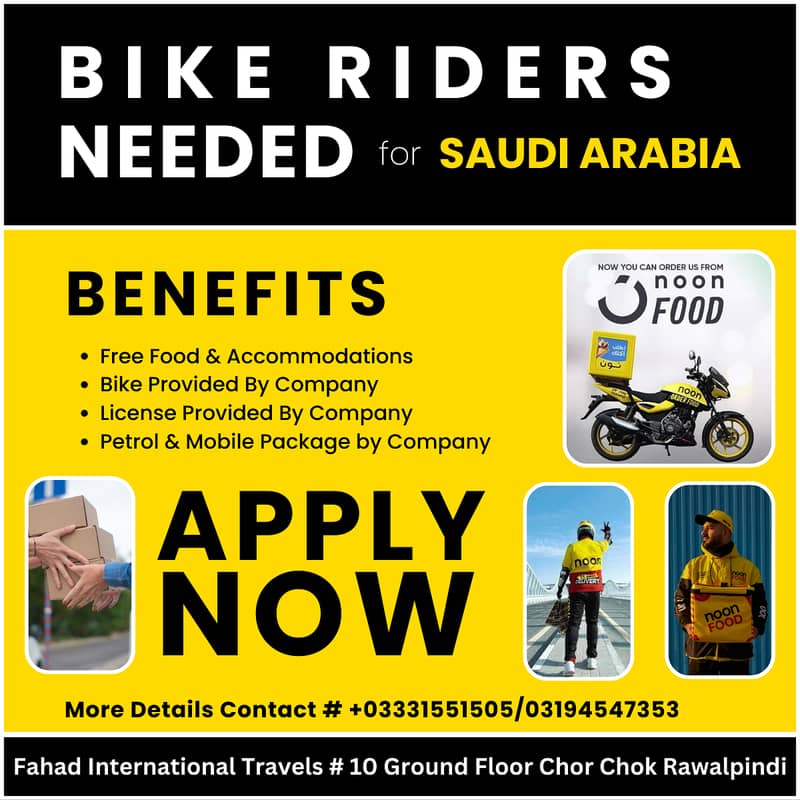 Urgent Hiring for Delivery Rider - Free Accommodation Aur Bike 1