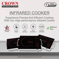 Infrared cooker hot plate 2000 watt element Branded 1 year warranty