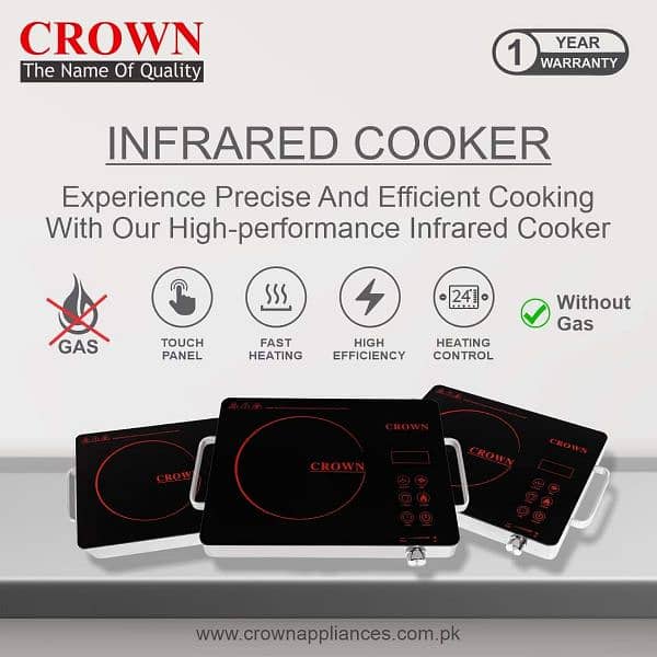 Infrared cooker hot plate 2000 watt element Branded 1 year warranty 0