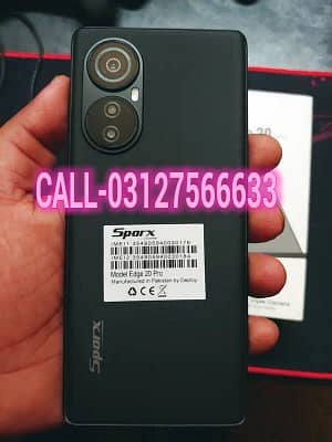 SPARX EDGE 20 PRO 16GB RAM 256GB STORAGE 108MP CAMERA CALL-03127566633 0