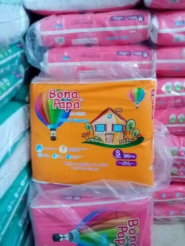 BONA PAPA MEGA PACK 80 Pcs . All diapers available in whole sale price 2