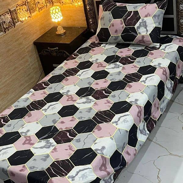 4Pc Crystal Cotton Single Pair Bedsheets 1