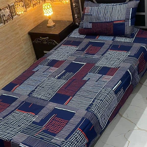 4Pc Crystal Cotton Single Pair Bedsheets 3