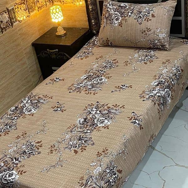 4Pc Crystal Cotton Single Pair Bedsheets 4