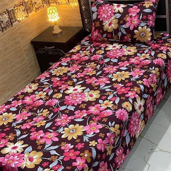 4Pc Crystal Cotton Single Pair Bedsheets 6