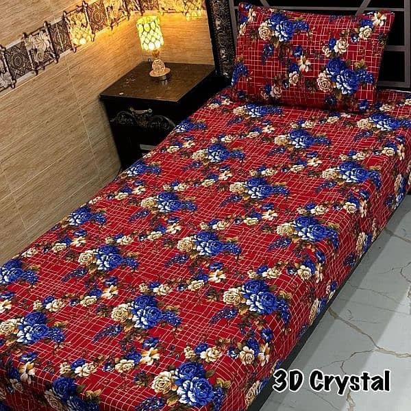 4Pc Crystal Cotton Single Pair Bedsheets 7