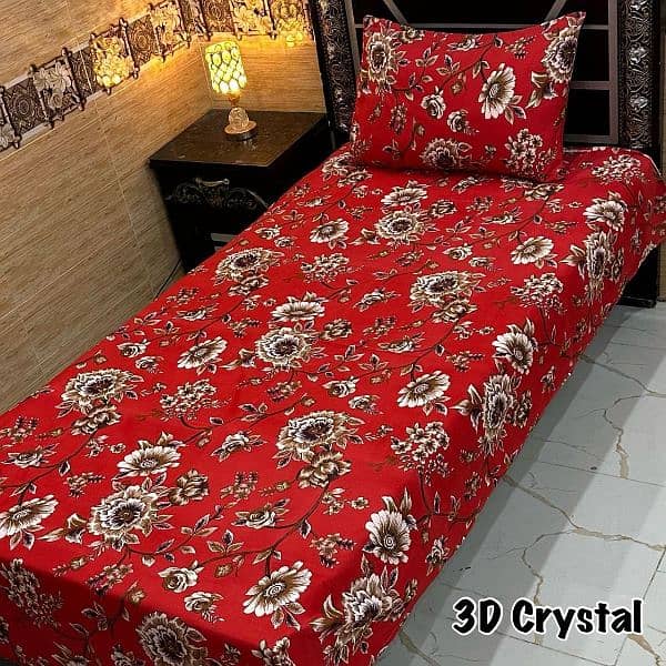 4Pc Crystal Cotton Single Pair Bedsheets 8