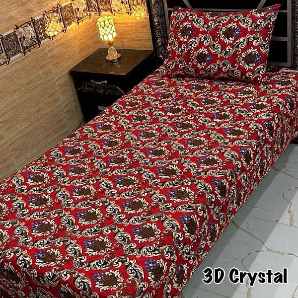 4Pc Crystal Cotton Single Pair Bedsheets 9