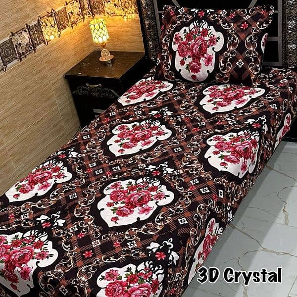 4Pc Crystal Cotton Single Pair Bedsheets 10