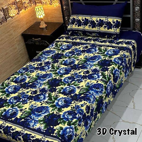 4Pc Crystal Cotton Single Pair Bedsheets 14