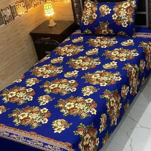 4Pc Crystal Cotton Single Pair Bedsheets 15