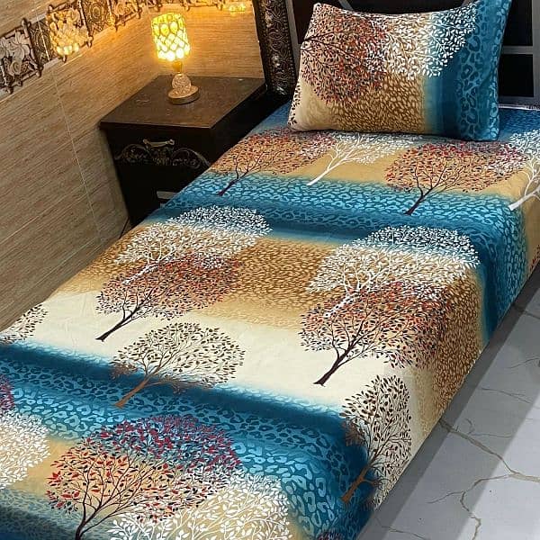 4Pc Crystal Cotton Single Pair Bedsheets 16