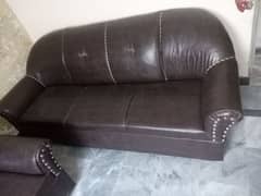 leather sofa set five seater