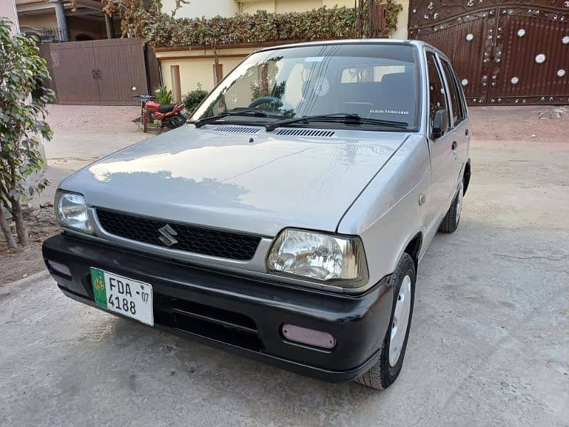 Suzuki Mehran VX 2007 with ac bumper to bumper original antique car 0