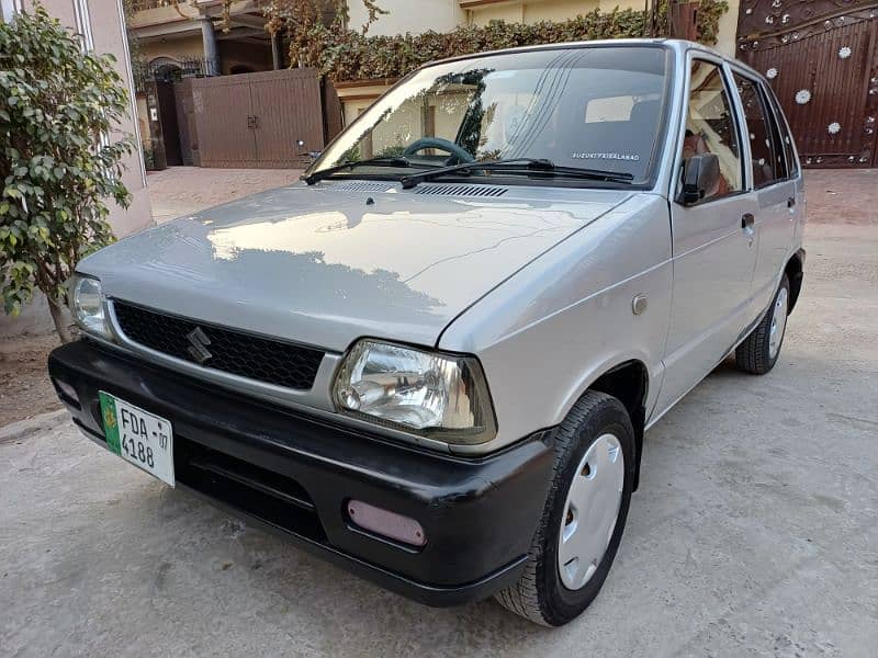 Suzuki Mehran VX 2007 with ac bumper to bumper original antique car 2