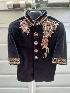 small size sherwani black colour