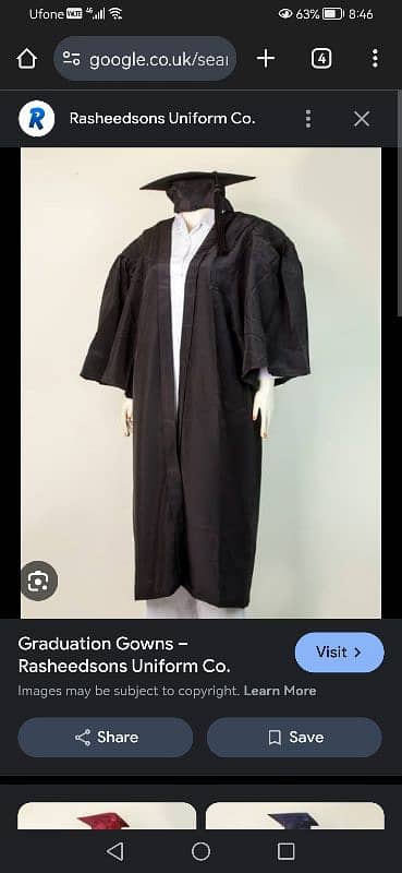 convocation gown/suit 1