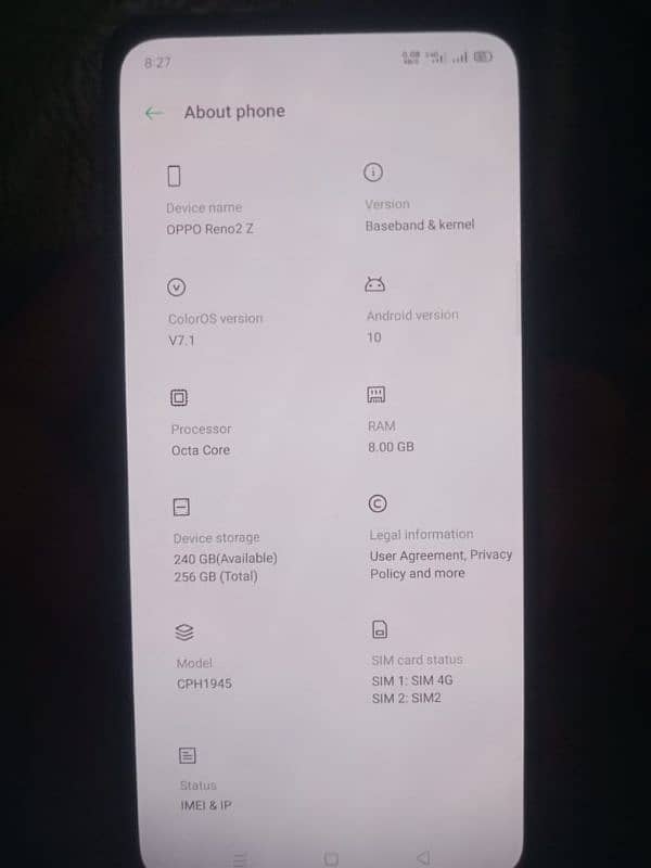 OPPO RENO 2z 8/256 Exchange possible 3