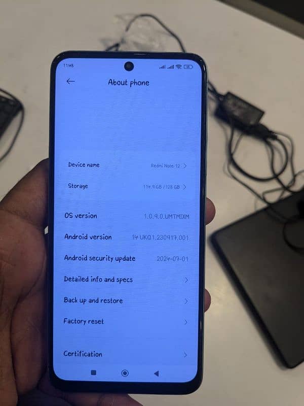 Redmi Note 12 (Glass Change) Condition 10/10 2