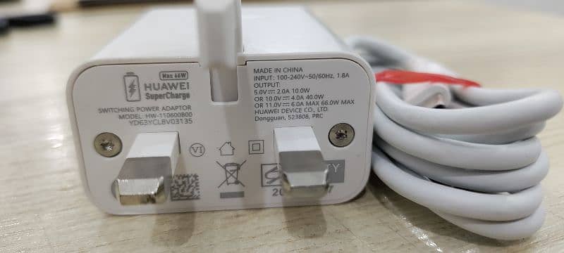 Huawei  66w charger cable hands free 100% original box pulled 2