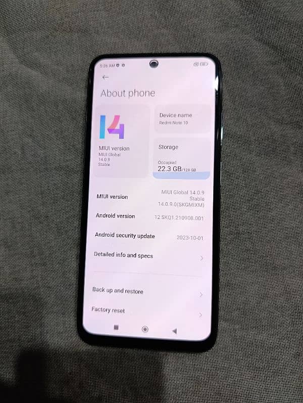 Redmi Note 10 for Sale - PTA Approved | Excellent Condition 0